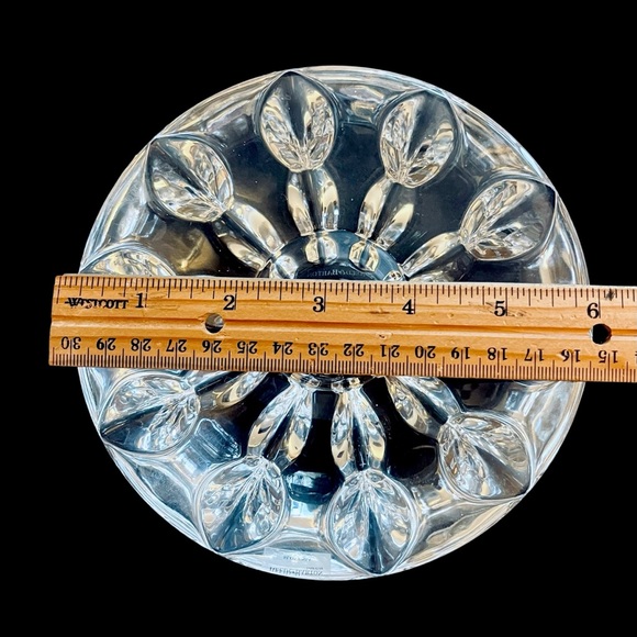 REED & BARTON Crystal Equinox Round Tealight Candle Holder 6" Miller Rogaska - Picture 8 of 12